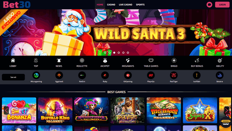 Waarom zou je 30Bet Casino eens proberen?